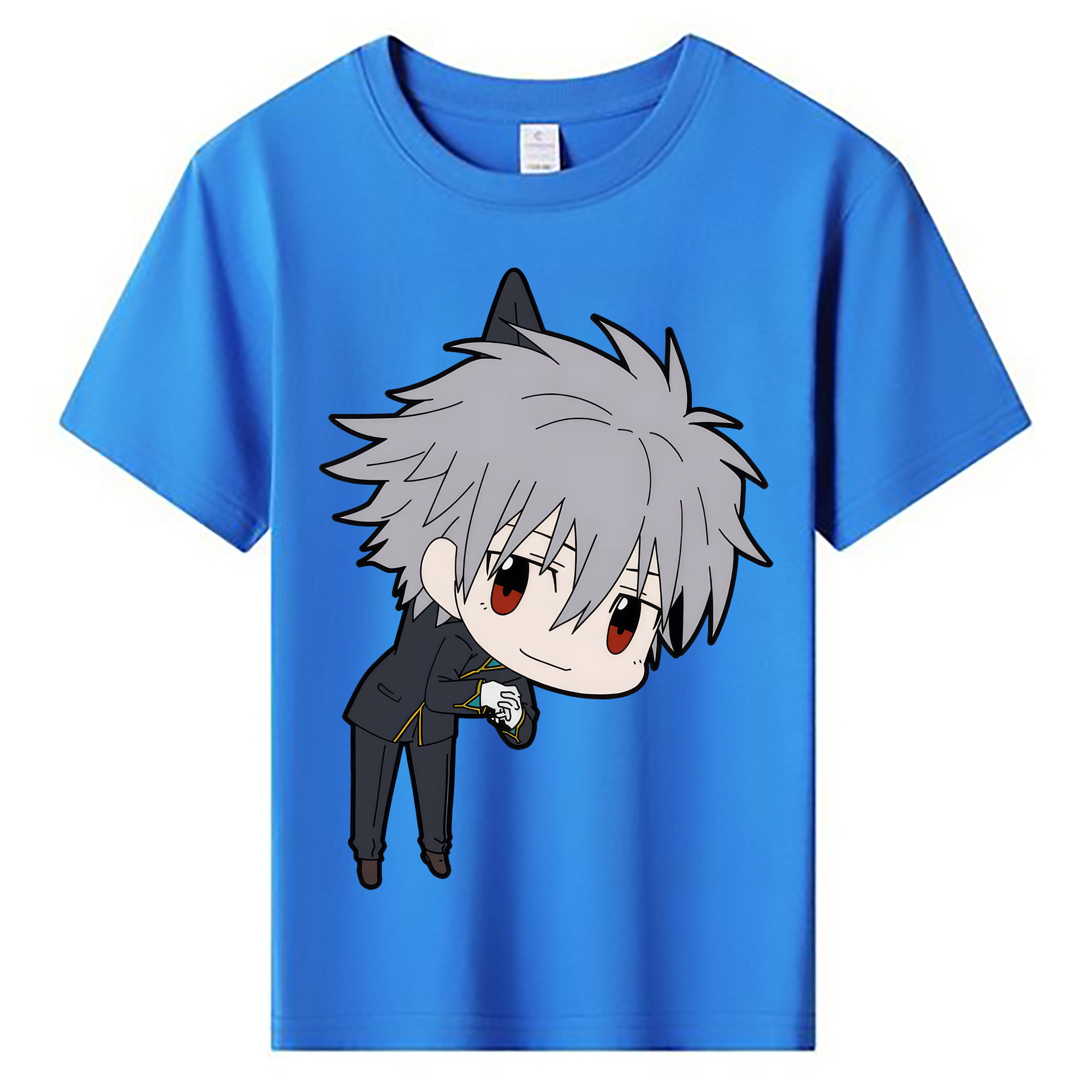 （画像用） EVA 新世紀エヴァンゲリオン 綿100％キッズTシャツ（フロントプリント）